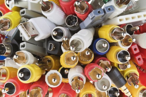 Risk assessor reviewing an office site for insured rubbish removal